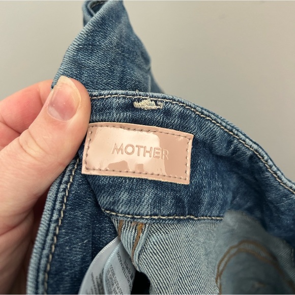 MOTHER Anthropologie The Hustler Roller Sneak Patch Pocket High-Rise Wide-Leg - Picture 6 of 12